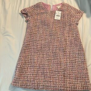 Jcrew crewcuts, tweed shimmer dress - perfect for Valentine’s Day!